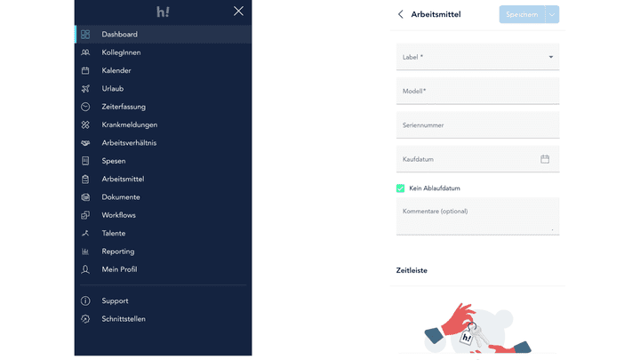 Dank der mobilen App verwaltest du dein Personal einfach von unterwegs aus