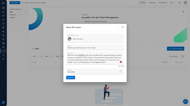 HoorayHR liefert dir ein sehr umfangreiches Talentmanagement