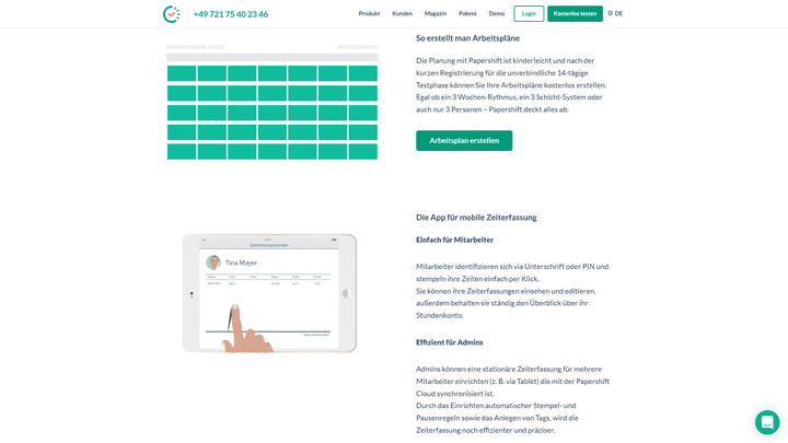 Erstellen Sie individuelle Schichtpläne für Ihr Personal