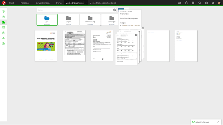 Verwalten Sie Dokumente übersichtlich in Ihrer Personalakte