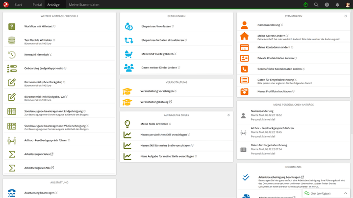 Änderungen sind nur über Anträge möglich