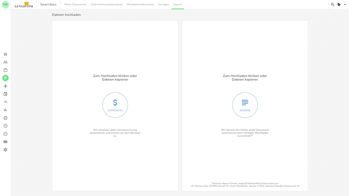 Kenjo weist Angestellten Entgeltabrechnungen automatisch zu