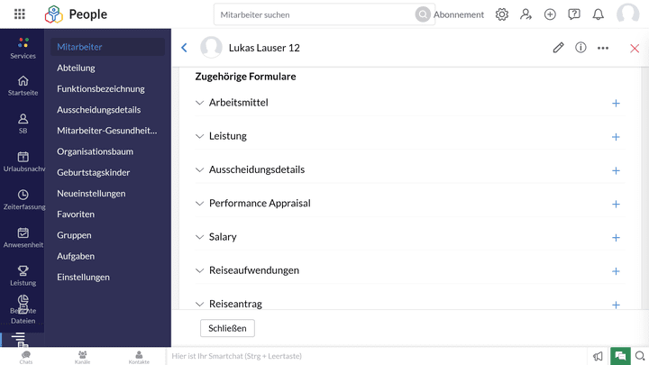 Hinterlegen Sie Angaben zu Steuern oder Sozialversicherung mit individuellen Feldern