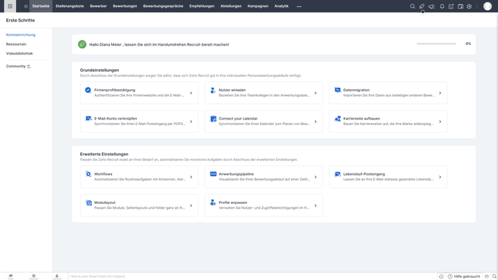 Zoho-Recruit ist eine eigenständige Software