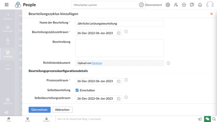Planen Sie Beurteilungsgespräche bereits im Voraus