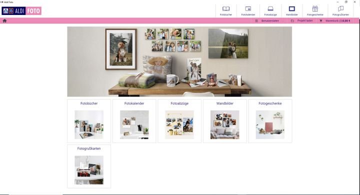 Große, eckige Schaltflächen und langsame Geschwindigkeit: Die Download-Software von ALDI ist schon etwas länger nicht mehr modern