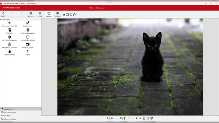 Nicht nur bei Filtern & Co., auch beim Bearbeiten der Bilder kann CEWE punkten