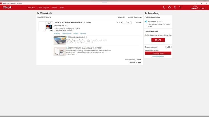 Erst nach der Registrierung könnt ihr euren Kauf abschließen