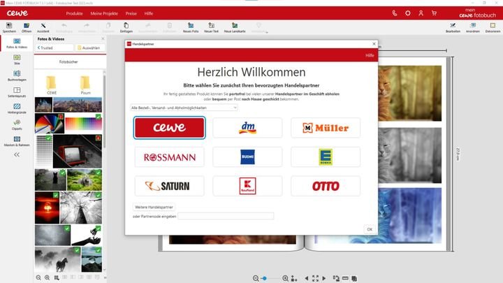 CEWE produziert auch für verschiedene andere Handelspartner