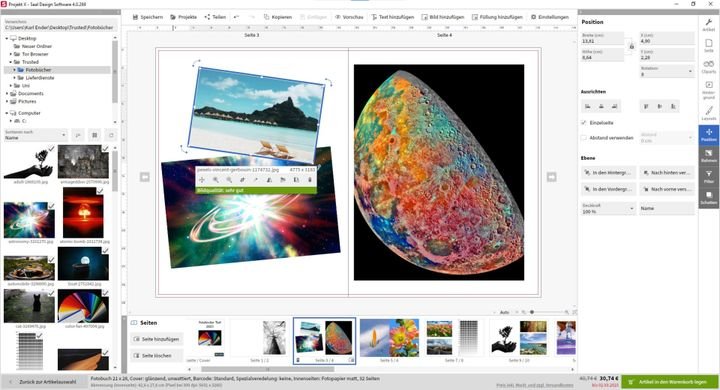 Überschneidungen im Layout, verschiedene Bildebenen - kein Problem!