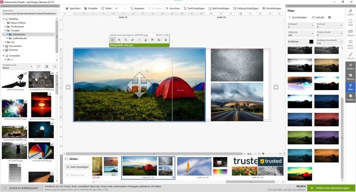 Mithilfe der Filter werden eure Bilder stimmungsvoll in Szene gesetzt
