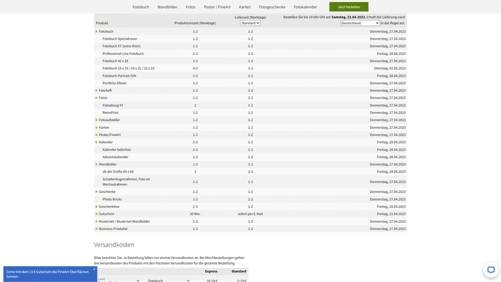 Bei einer Lieferzeit von 1 bis 2 Tagen lohnen sich die 11 Euro Aufpreis für den Expressversand nicht!
