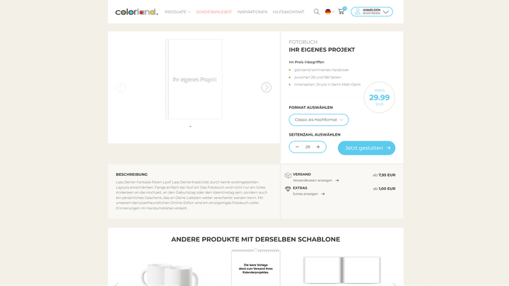 Einen Assistenten gibt es nicht; die Hardfacts wählt ihr stattdessen vor der Bearbeitung auf der Webseite aus