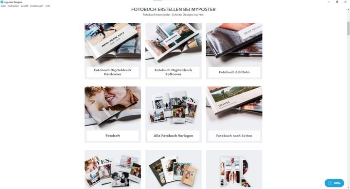 Ihr müsst euer Fotobuch nach Art der verwendeten Materialien auswählen. Das setzt voraus, dass ihr zumindest schon einmal eine grobe Vorstellung habt.