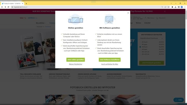 Wollt ihr ein Fotobuch erstellen, wird euch die App nicht einmal empfohlen; ihr müsst sie suchen