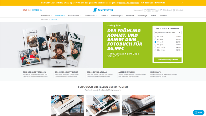 Auch von der Webseite aus könnt ihr direkt euer bevorzugtes Format auswählen, ohne lästige Zwischenschritte
