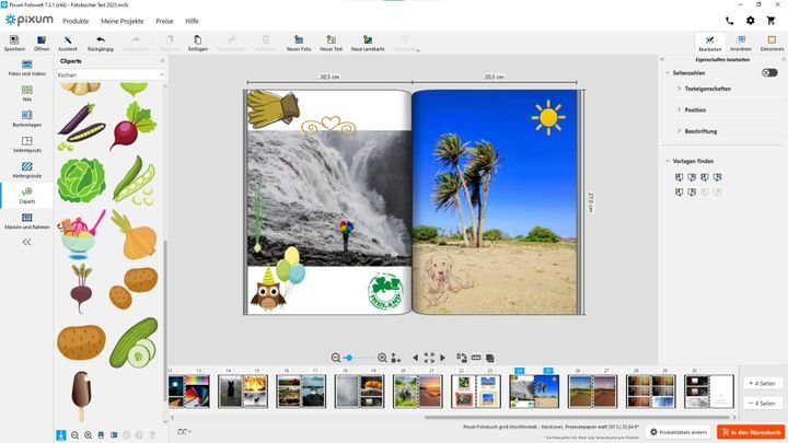 Tausende Cliparts laden zu Spielereien mit euren Bildern ein