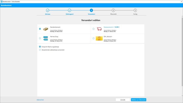 Das voraussichtliche Lieferdatum wird bei der Bestellung angezeigt, wurde aber bei uns knapp verfehlt