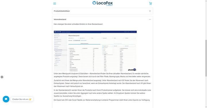 Behalten Sie mit Warenwirtschaftsfunktionen den Überblick über Ihre Produktbestände