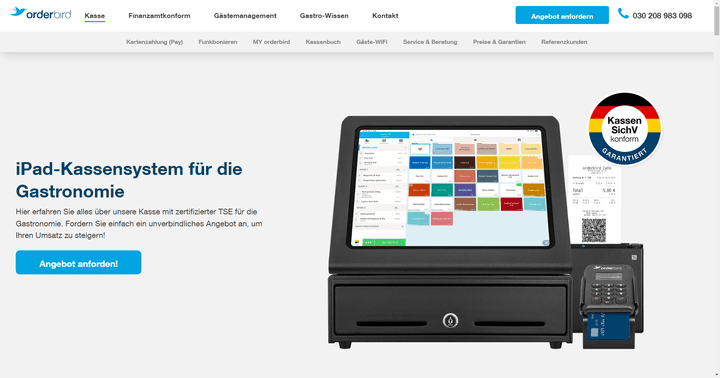 Mit orderbird bekommst du eine rundum gesetzeskonforme digitale Kasse