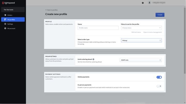 Kreiere mehrere Portal-Profile für Order Anywhere
