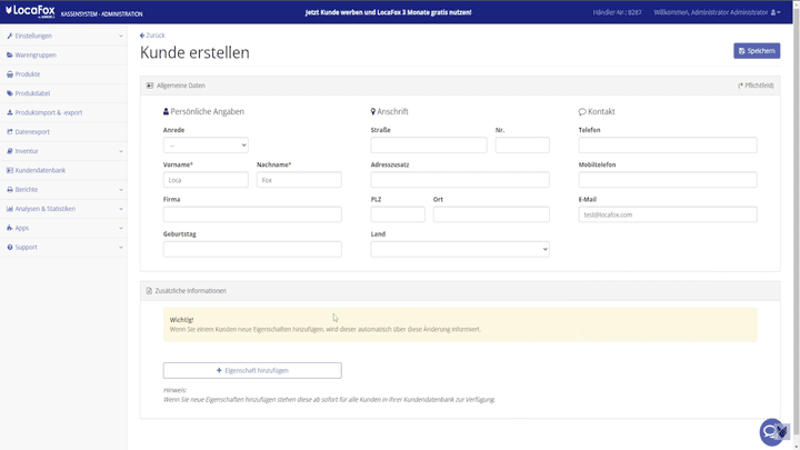 Lege individuelle Profile in deiner Kundendatenbank an