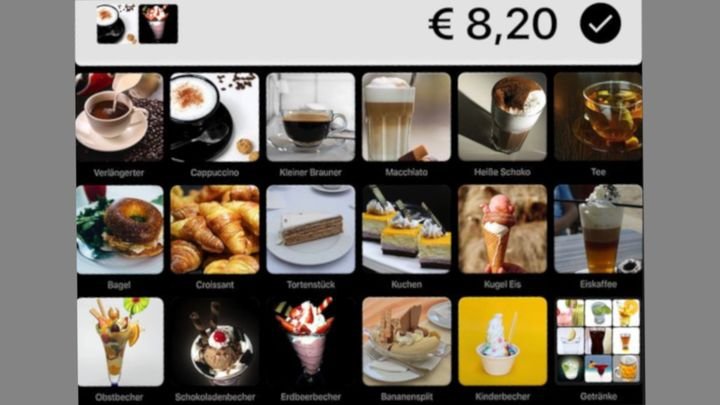 Das Frontend von QuickBon