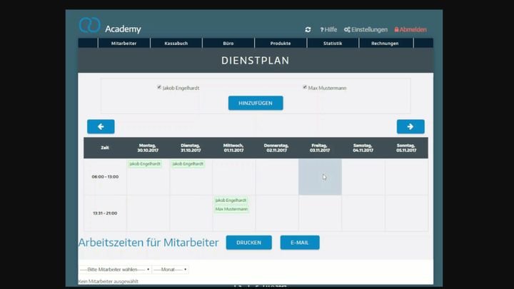 Erstelle individuelle Dienstpläne für deine Angestellten