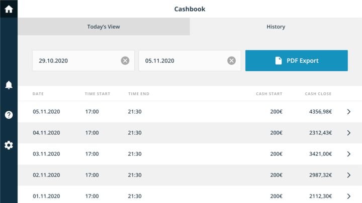 Exportiere mit einem Klick deine Finanzdaten