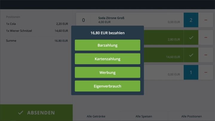 Auch getrennte Rechnungen kannst du mit ready2order erstellen