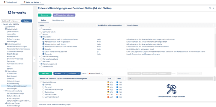 Du entscheidest, wer Reisen erst beantragen muss und wer nicht