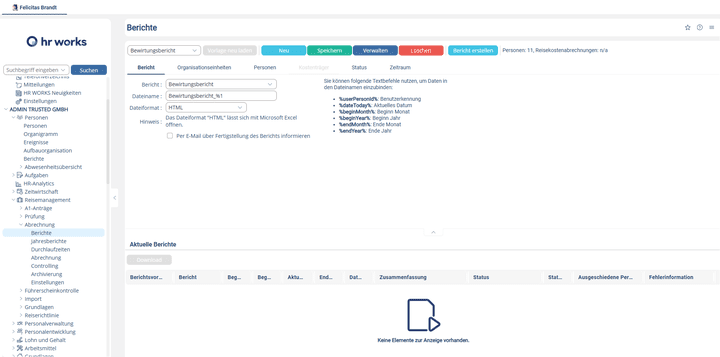 Dank der Exportmöglichkeiten kannst du deine Daten nach Bedarf weiterverarbeiten