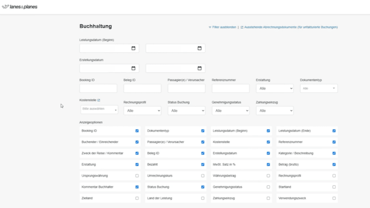 Dank der zahlreichen Filter findest du schnell das, was du suchst