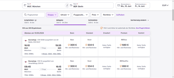 Finde Flüge und Hotels mit attraktiven Konditionen und plane deine Geschäftsreise schnell und einfach