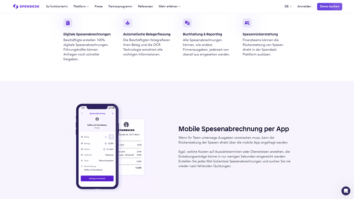Die mobile App ist Spendesks ganzer Stolz