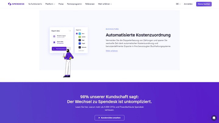 Marvin weißt deine Belege automatisch den passenden Ausgaben zu