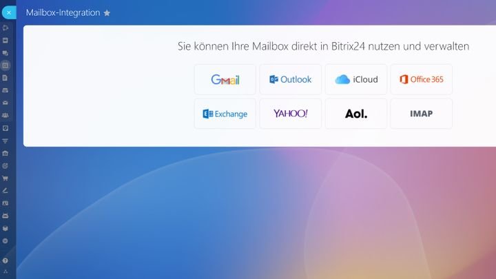 Die E-Mail-Integration aller großen Anbieter ist in Bitrix24 kein Problem!