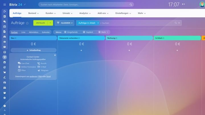 Bitrix24 verfügt über ein vollständiges CRM-Tool - Klasse!