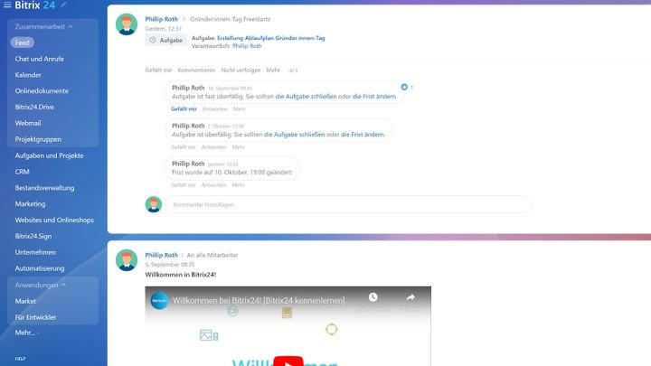 Die Einarbeitung und optimale Konfiguration des Systems dauert länger als in anderen Social-Intranet-Anwendungen