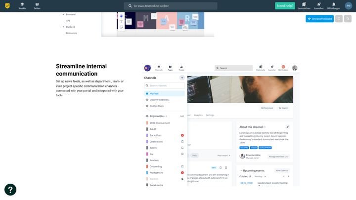 Erweiterte Kommunikations-Tools liefert in Happeo die Integration von Google Workspace