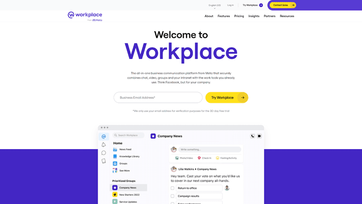 Workplace ist ein leistungsstarkes Social Intranet und bietet viele zusätzliche Features