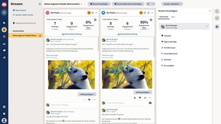 Entwicklungen und Trends lassen sich bereits frühzeitig über die Dashboards erkennen