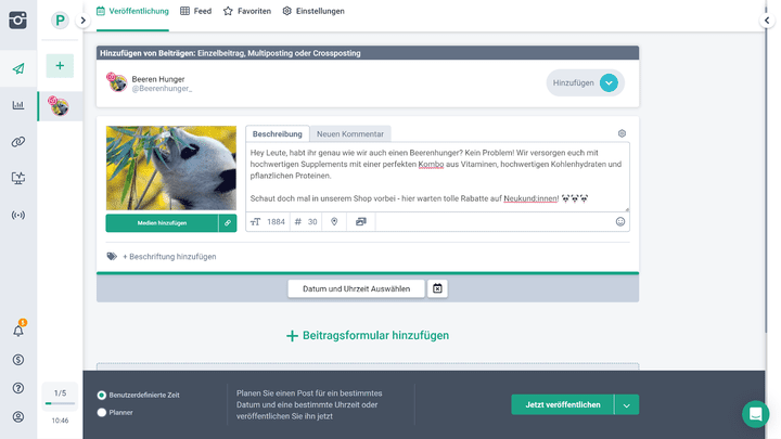 Der Content-Editor bietet im Grunde alle wichtigen Funktionen und ist gut zu bedienen