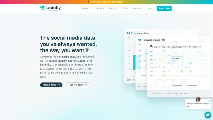 quintly ist vor allem eine Monitoring-Ergänzung für Social-Media-Management-Tools
