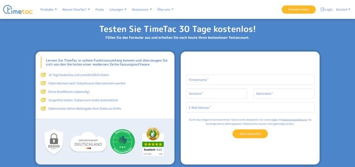 Die meisten Time-Tracking-Tools lassen sich im Vorfeld bis zu 30 Tage lang kostenlos testen