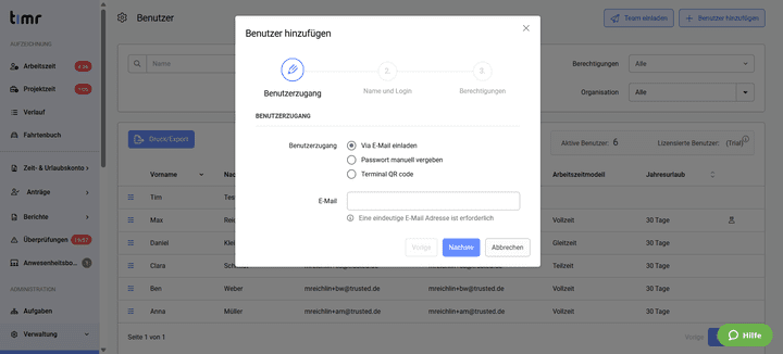 Die ersten Schritte sind noch relativ klar; hier legst du erstmal das neue Konto an.