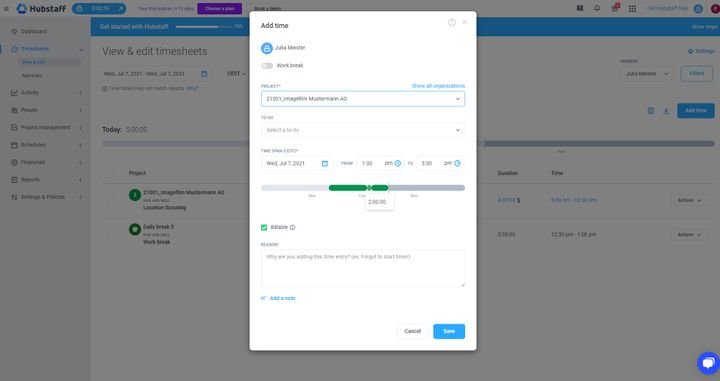 Hubstaff Time gibt es zwar nur in Englisch, dafür aber zu einem guten Preis und mit einer übersichtlichen Oberfläche