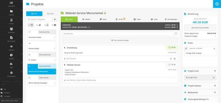 Die Oberfläche von Jephi ist vollständig auf Deutsch; auch der Support ist deutschsprachig