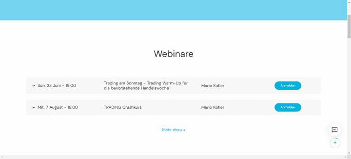Regelmäßige Webinare wie bei Trive sind eine sehr gute Möglichkeit, Ihre Kenntnisse zu vertiefen