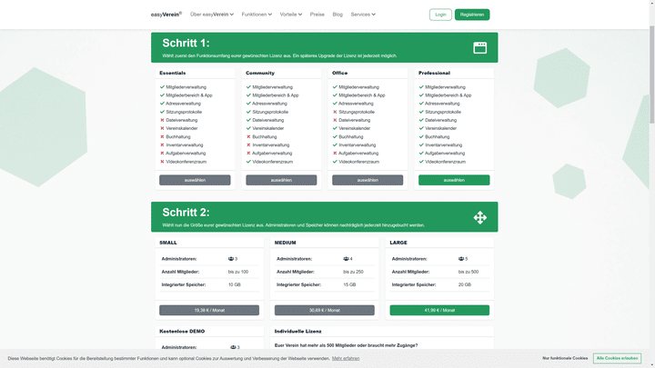 Die Preise von easyVerein